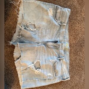 Old Navy Light Blue Distressed Jean Shorts